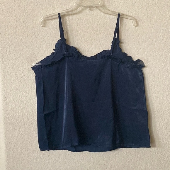 Hayden Los Angeles Navy Blue Ruffled Camisole Size L - Picture 5 of 7